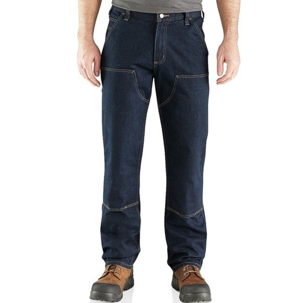 Carhartt Double Knee Pants Relaxed Jeans Rugged Flex Size 36x36